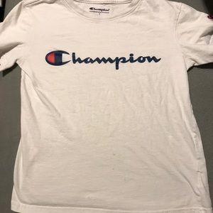 Champion White Tee